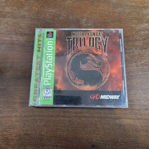 Mortal Kombat Trilogy for PlayStation - Black and Red
